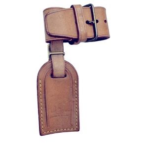 Small Rare Louis Vuitton Luggage tag and Poignet-106